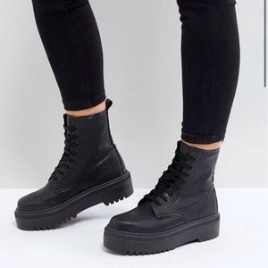 ASOS black combat boots